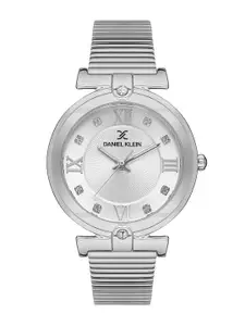 Daniel Klein Women Embellished Dial & Bracelet Style Straps Analogue Watch DK.1.13439-1
