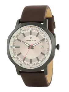 Daniel Klein Men Dial & Leather Wrap Around Straps Analogue Watch