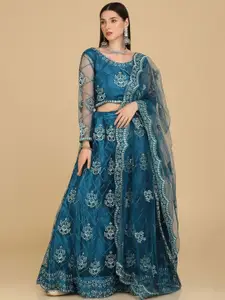 ZAALIMA FASHION Embroidered Semi-Stitched Lehenga With Blouse & Dupatta