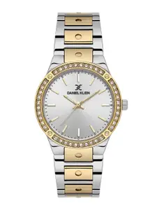 Daniel Klein Women Embellished Dial & Bracelet Style Straps Analogue Watch DK.1.13778-4
