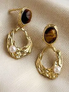 MEENAZ Geometric Drop Earrings