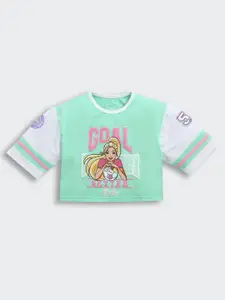 Tiny Girl Typography Printed Cotton Crop Top