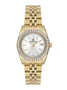 Daniel Klein Women Embellished Dial & Bracelet Style Straps Analogue Watch DK.1.13589-4