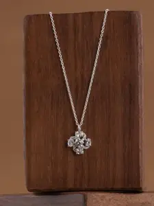 PALMONAS Sterling Silver Rhodium-Plated Necklace