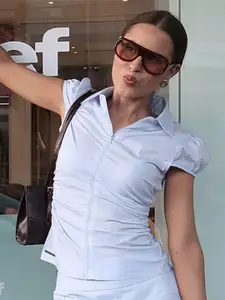 StyleCast x Revolte Women Solid Short Sleeves Regular Top