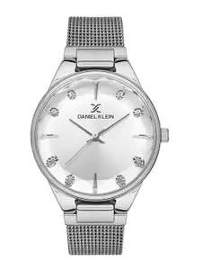 Daniel Klein Women Embellished Dial & Bracelet Style Straps Analogue Watch DK.1.13429-1