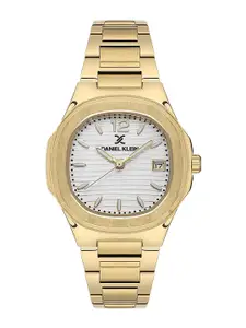 Daniel Klein Women Textured Dial & Bracelet Style Straps Analogue Watch DK.1.13581-5