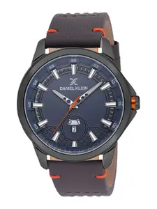 Daniel Klein Men Dial & Leather Straps Analogue Watch DK.1.13737-3
