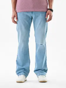 Snitch Men Light Blue Mid-Rise Straight Fit Jeans
