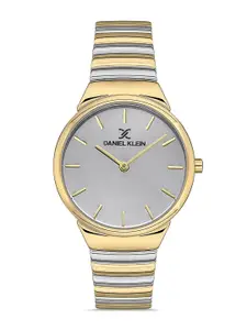 Daniel Klein Premium Women Silver-Toned Dial & Strap Analogue Watch DK.1.13230-3