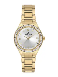 Daniel Klein Women Embellished Dial & Bracelet Style Straps Analogue Watch DK.1.13765-3