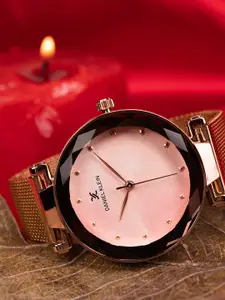 Daniel Klein Women Pink Printed Analogue Watch DK11873-2