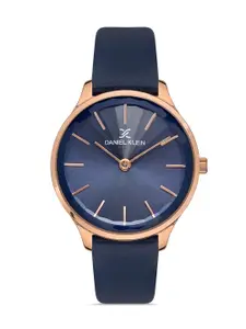 Daniel Klein Premium Women Blue Dial & Blue Leather Straps Analogue Watch DK 1 13252-3