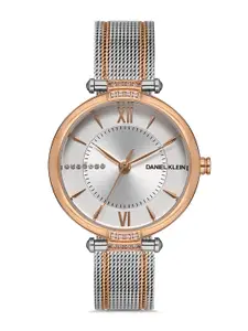 Daniel Klein Premium Women Silver-Toned Dial & Straps Analogue Watch DK.1.13218-4_OR