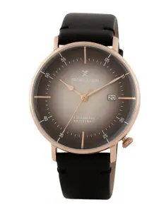 Daniel Klein Men Black & Beige Analogue Watch