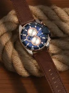 Daniel Klein Men Navy Blue Analogue Watch DK12035-3