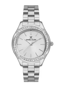 Daniel Klein Women Embellished Dial & Bracelet Style Straps Analogue Watch DK.1.13342-1