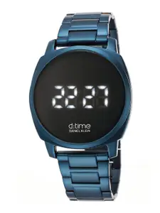 Daniel Klein Men Stainless Steel Bracelet Style Straps Digital Automatic Watch
