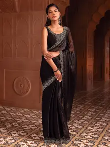 Soch Embellished Beads and Stones Organza Saree
