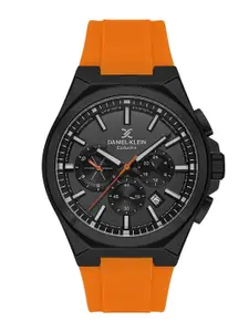 Daniel Klein Men Dial & Straps Analogue Watch with Silicone Strap DK.1.13815-2