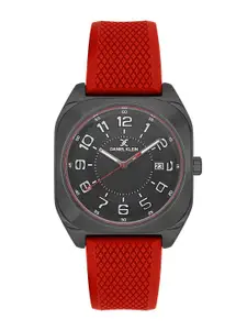 Daniel Klein Men Printed Dial & Textured Straps Analogue Watch DK.1.13796-4