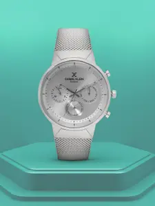 Daniel Klein Exclusive Men Silver-Toned Multifunction Watch DK11750-1