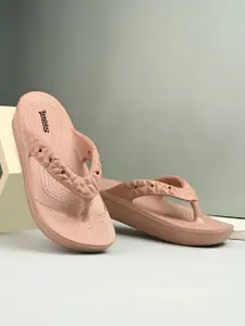 The Roadster Lifestyle Co. Women Textured Thong Flip-Flops