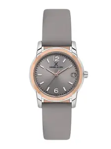 Daniel Klein Women Round Dial & Leather Straps Quartz Analogue Watch DK.1.13822-6