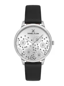 Daniel Klein Women Premium Embellished Dial Leather Straps Analogue Watch DK.1.13459-1