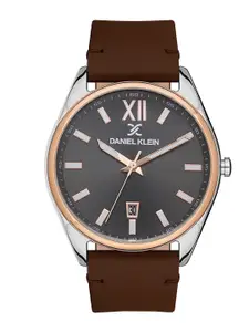 Daniel Klein Men Leather Straps Analogue Watch DK 1 13404-4