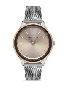 Daniel Klein Premium Women Grey Dial & Silver Toned Straps Analogue Watch-DK.1.13253-6