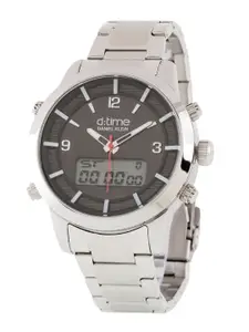 Daniel Klein Men Black Dial& Stainless Steel Analogue Watch DK 1 12641-2