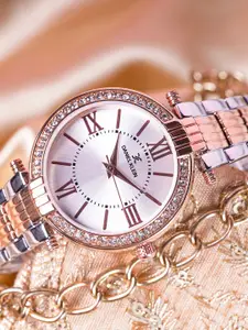 Daniel Klein Premium Women Silver-Toned Dial Watch DK11138-5