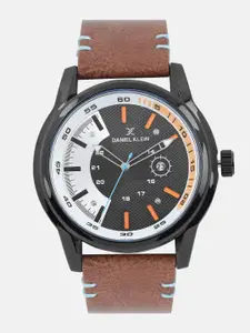 Daniel Klein Men Black & Silver-Toned Analogue Watch DK11323-2