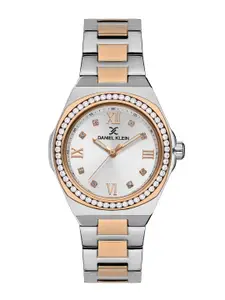 Daniel Klein Women Embellished Dial & Bracelet Style Straps Analogue Watch DK.1.13336-5
