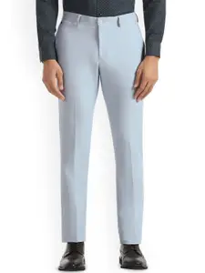 Blackberrys Men Solid Slim Fit Low-Rise Trousers