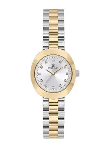 Daniel Klein Women Embellished Dial & Bracelet Style Straps Analogue Watch DK.1.13788-4