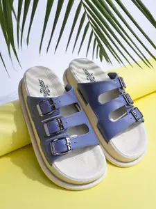 The Roadster Lifestyle Co. Women Open Toe Lightweight Flats with Buckle