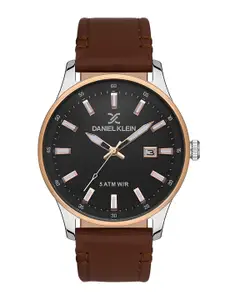 Daniel Klein Men Dial & Leather Straps Analogue Watch DK.1.13375-4