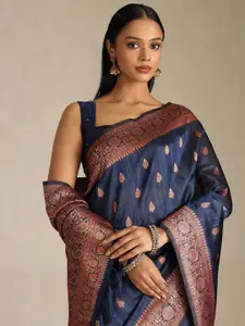 Soch Woven Design Zari Tussar Saree