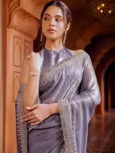 Soch Embellished Beads and Stones Pure Georgette Saree