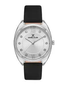 Daniel Klein Women Embellished Dial & Leather Straps Analogue Watch DK 1 13425-1