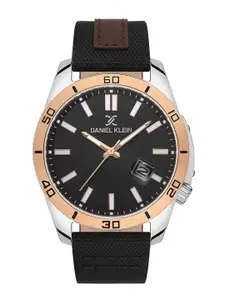 Daniel Klein Men Leather Bracelet Style Straps Analogue Watch DK.1.13515-5
