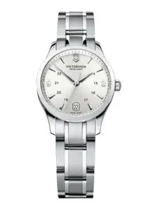 Victorinox Women Brass Dial & Stainless Steel Bracelet Style Straps Analogue Watch V241539