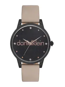 Daniel Klein Women Textured Leather Straps Analogue Watch DK.1.12693-4
