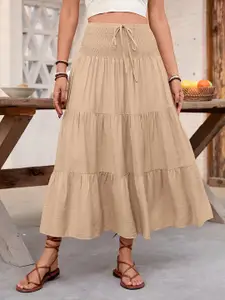 StyleCast x Revolte Flared Midi Skirt