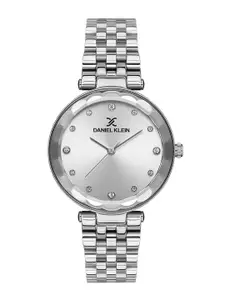 Daniel Klein Women Embellished Dial & Bracelet Style Straps Analogue Watch DK.1.13332-1