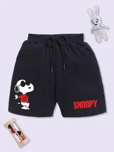 YK X Minute Mirth Boys Snoopy Printed Cotton Shorts
