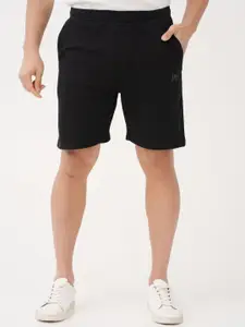 The Pant Project Bonfire Black Relaxed Fit Sweatshorts with Drawstrings