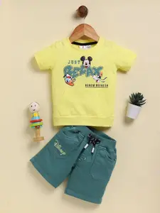 Annie Boys Printed T-shirt with Shorts